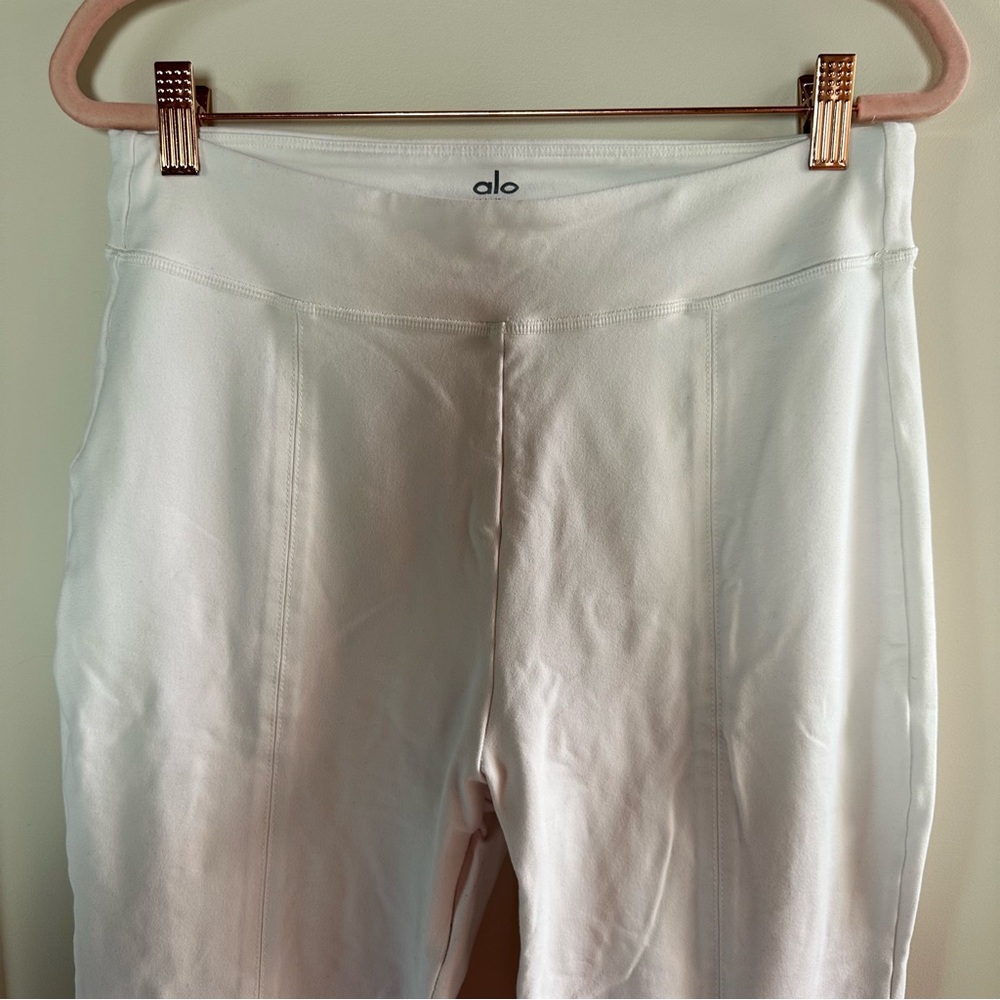 ALO Yoga White Flare Pants - Picture 3 of 8